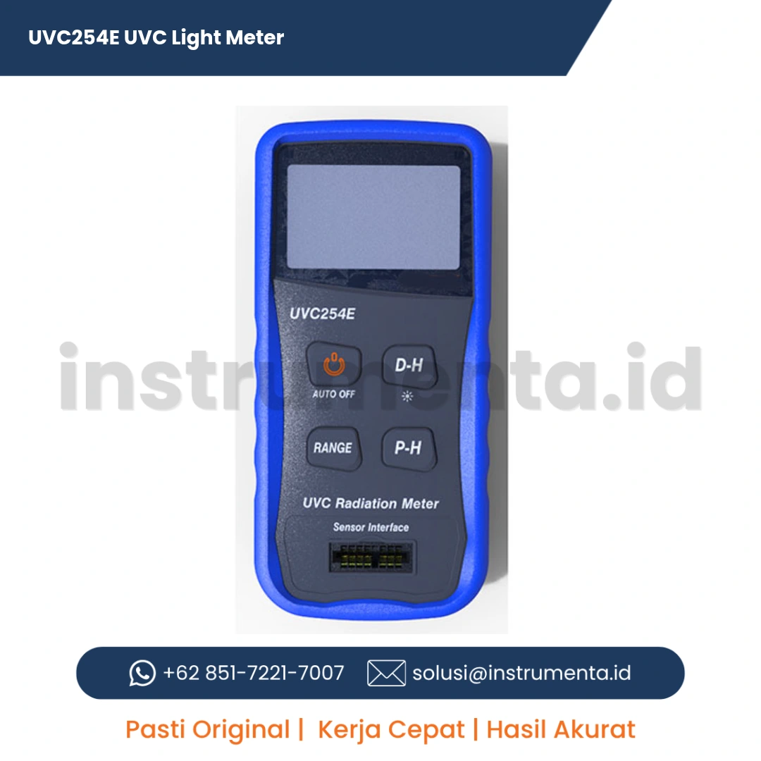 Official Supplier UVC254E UVC Light Meter Alat Ukur Intensitas Radiasi Sinar Ultraviolet C Ekonomis Digital